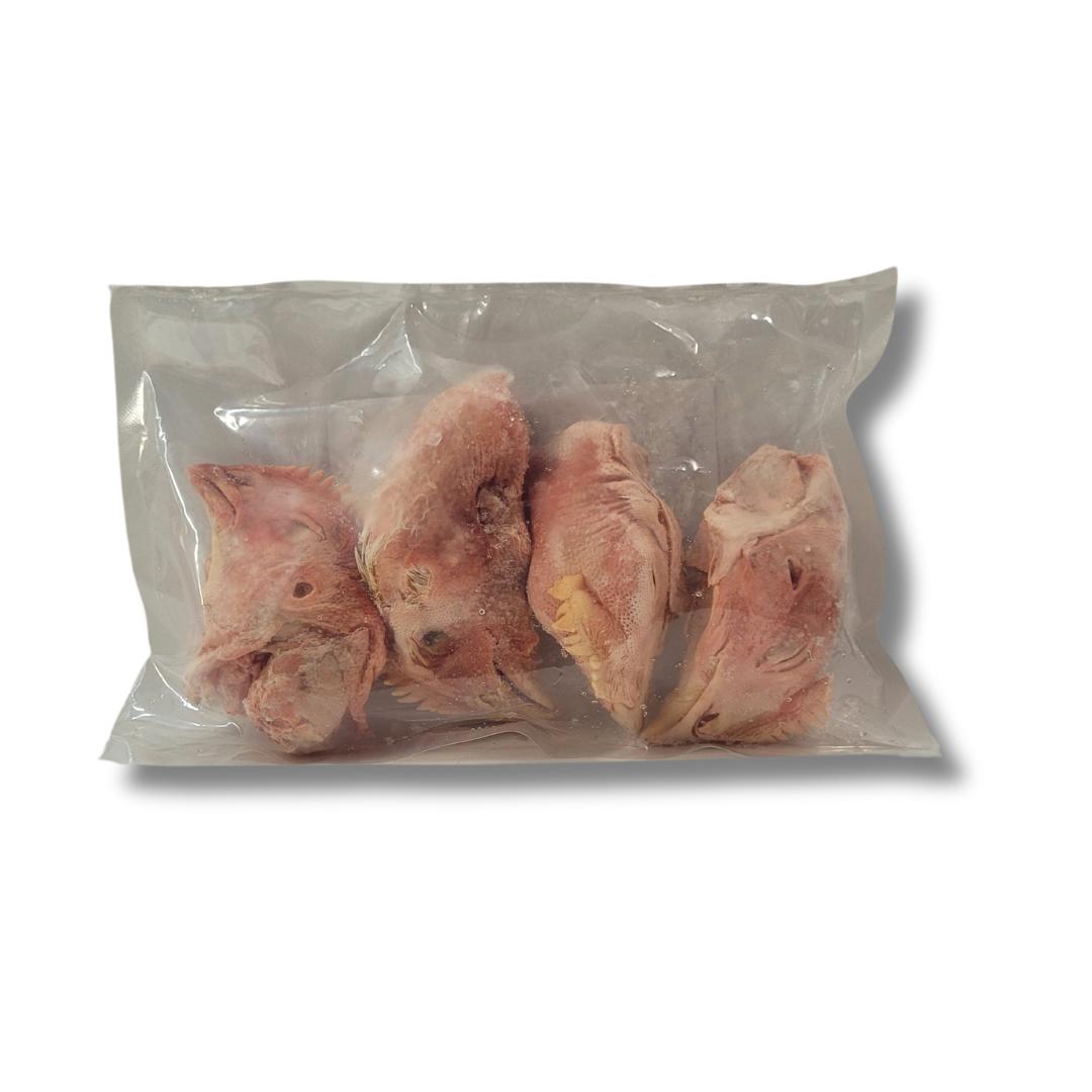 Thrive Pet Food Market Frozen Raw Chicken Heads Dog Treats, 4-pk
