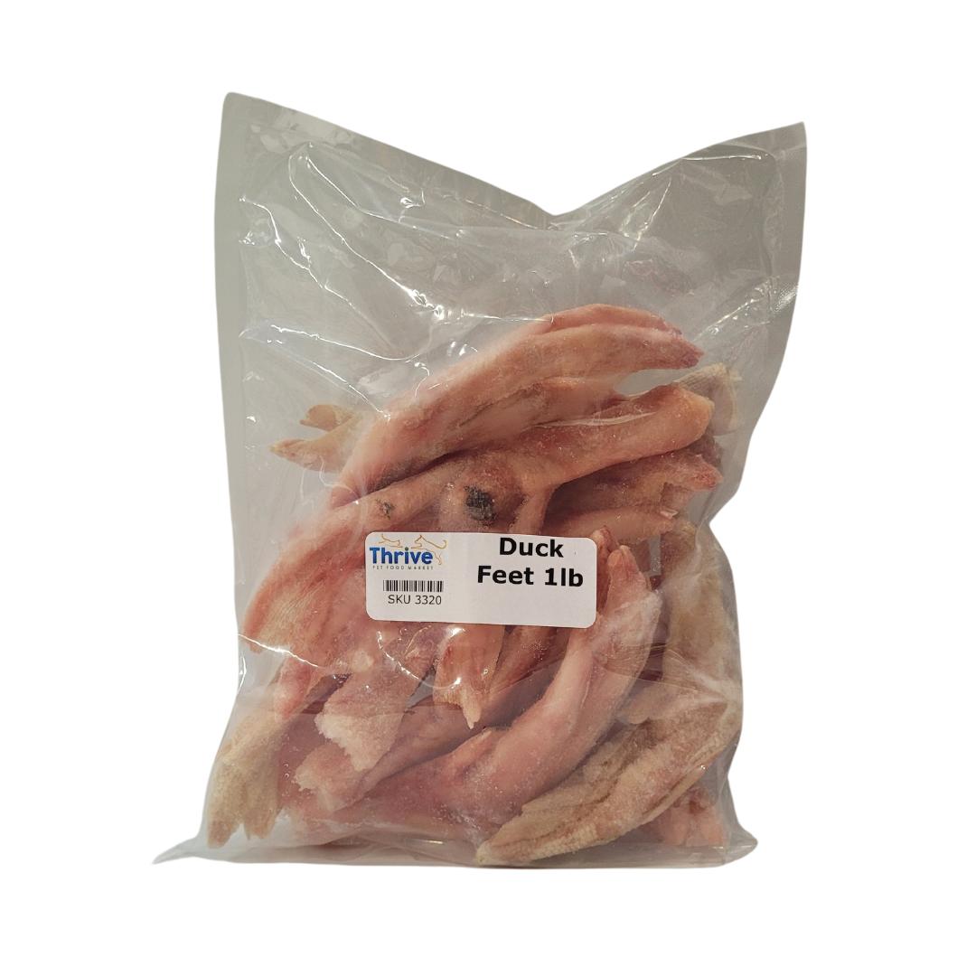 Thrive Pet Food Market Frozen Raw Duck Feet Dog Treats