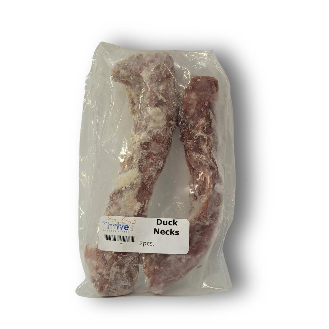 Thrive Pet Food Market Frozen Raw Duck Necks Dog Treats, 2-pk