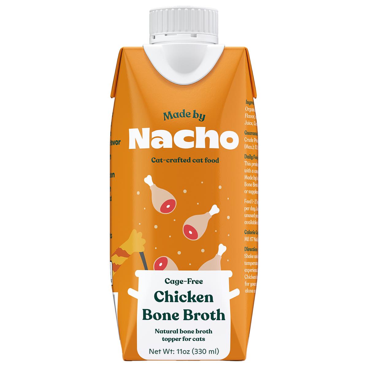 Made By Nacho Cage-Free Chicken Bone Broth Cat Food Topper