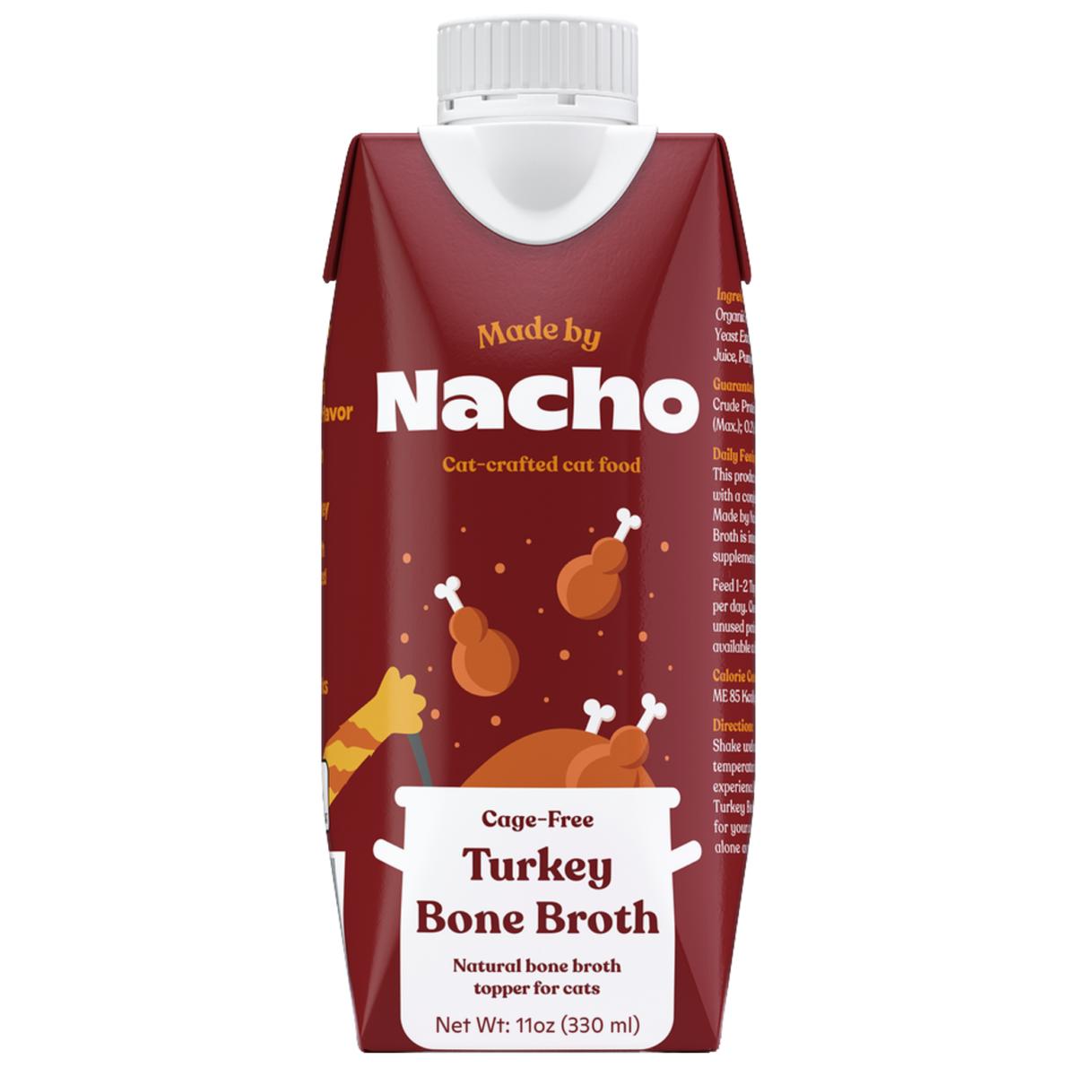 Made By Nacho Cage-Free Turkey Bone Broth Cat Food Topper