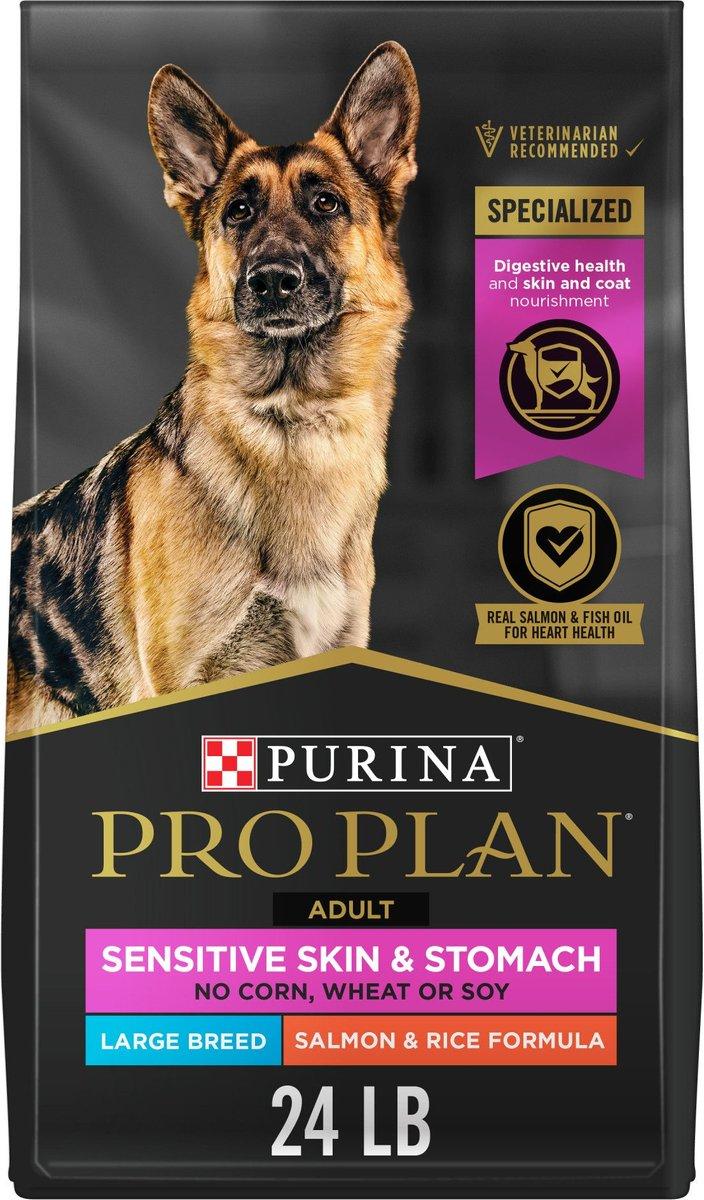 Purina Pro Plan Sensitive Skin & Stomach Salmon Adult Large Breed Dry Dog Food, 24-lb