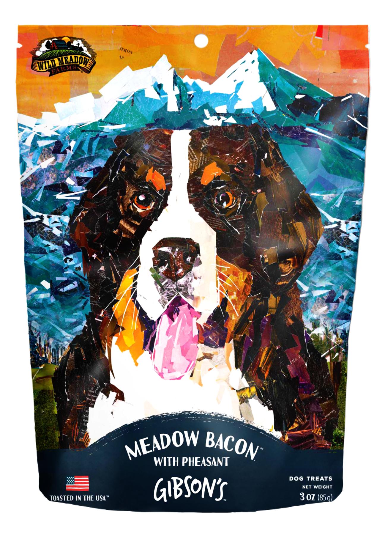 Gibson's Wild Meadow Farms Meadow Bacon with Pheasant Jerky Dog Treats, 3-oz
