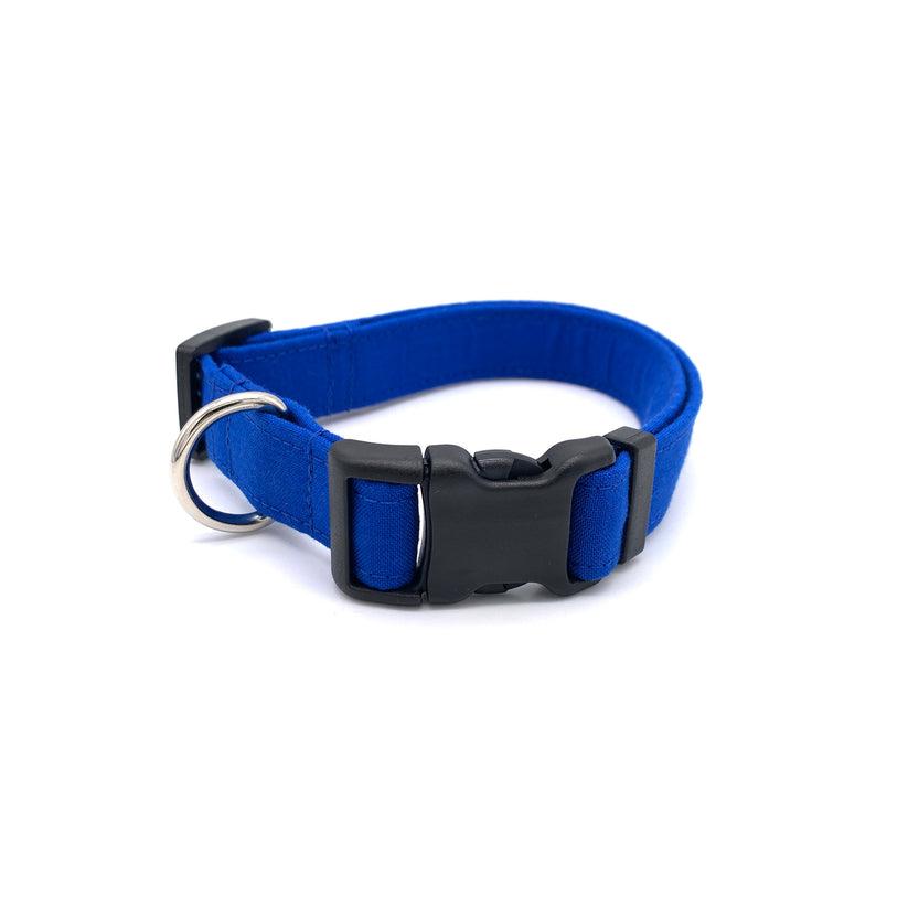 Winthrop Handmade Primary Dog Collar, Blue, Small