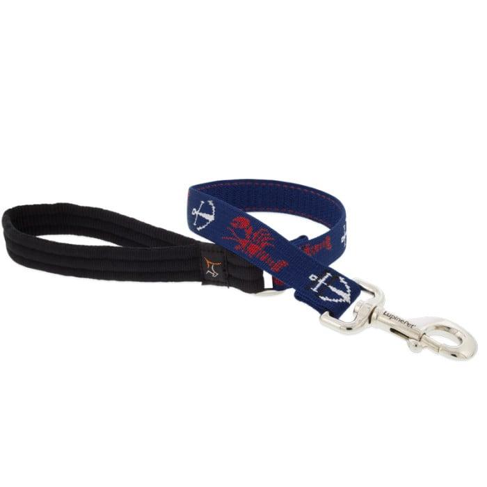 Lupine Pet MicroBatch Limited Designs Dog Leash, Lobstahs, 1-in x 6-ft
