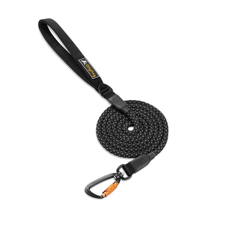 OllyDog Mountain Rope Dog Leash, Raven