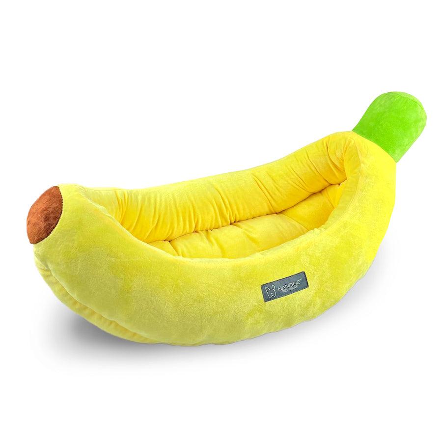 Nandog Prive Collection Banana Dog & Cat Bed, Large