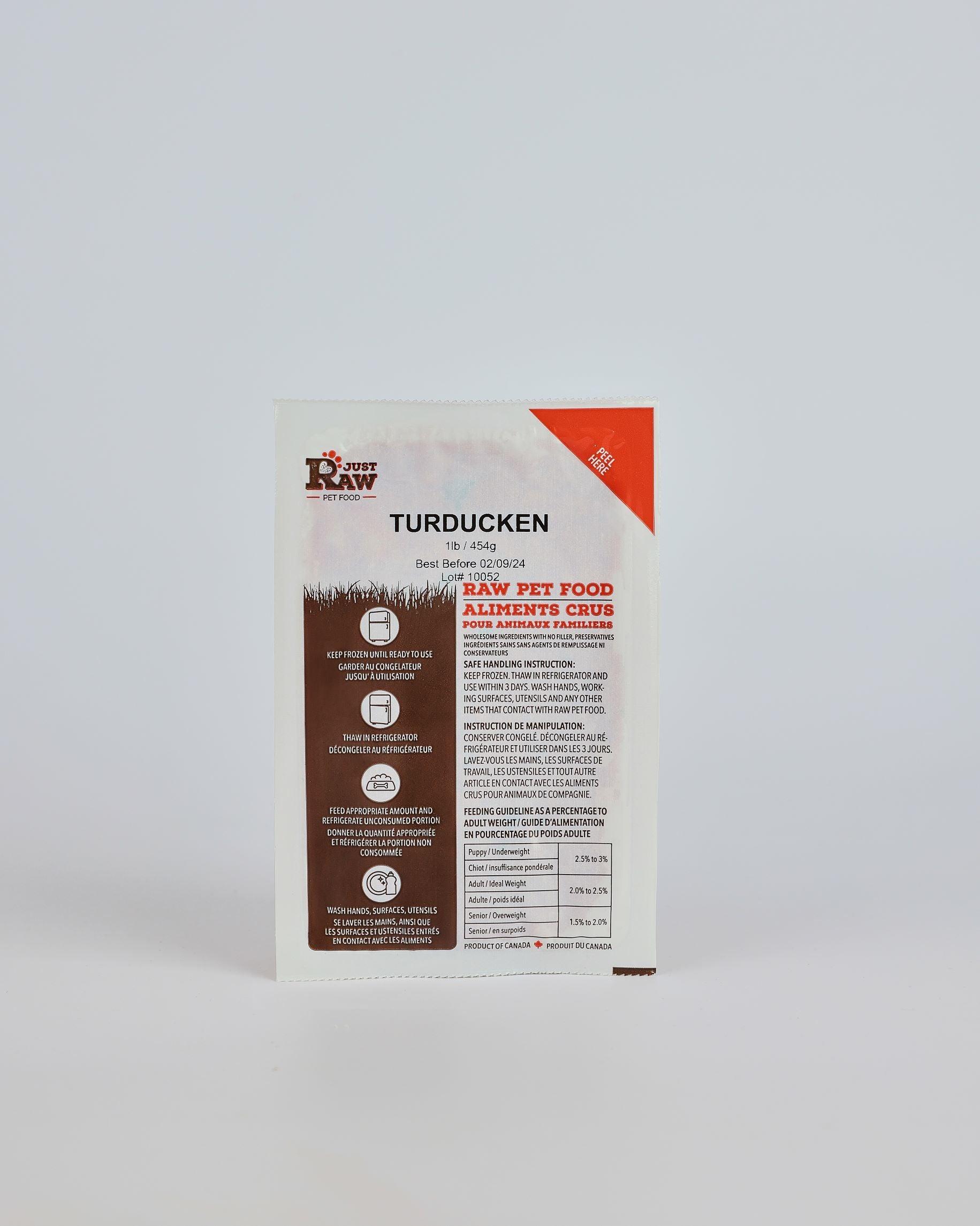 Just Raw Turducken Complete Frozen Dog Food