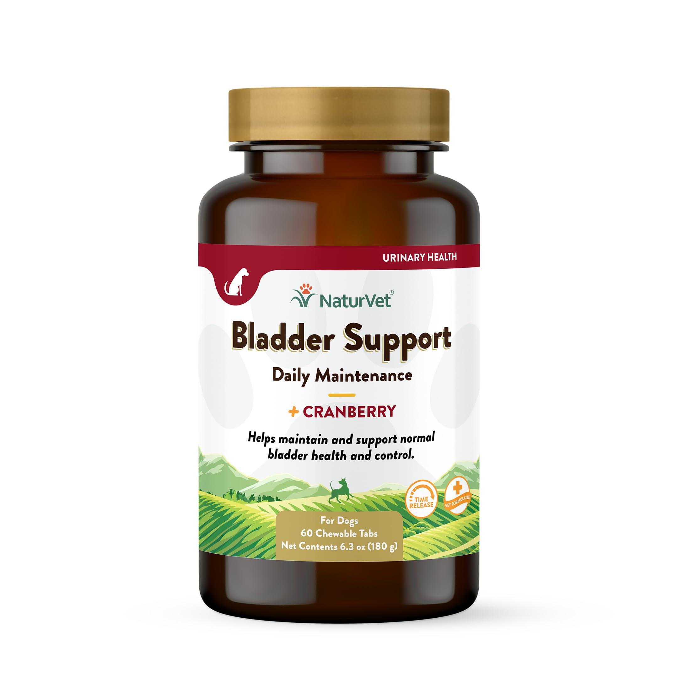 NaturVet Bladder Support Plus Cranberry Chewable Tabs Dog Supplement, 60-count