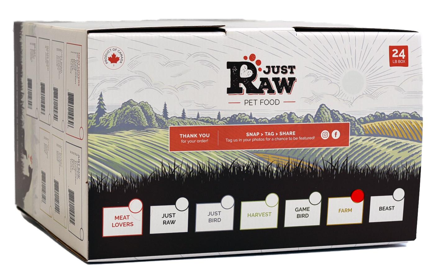Just Raw Farm Combo Complete Frozen Dog Food