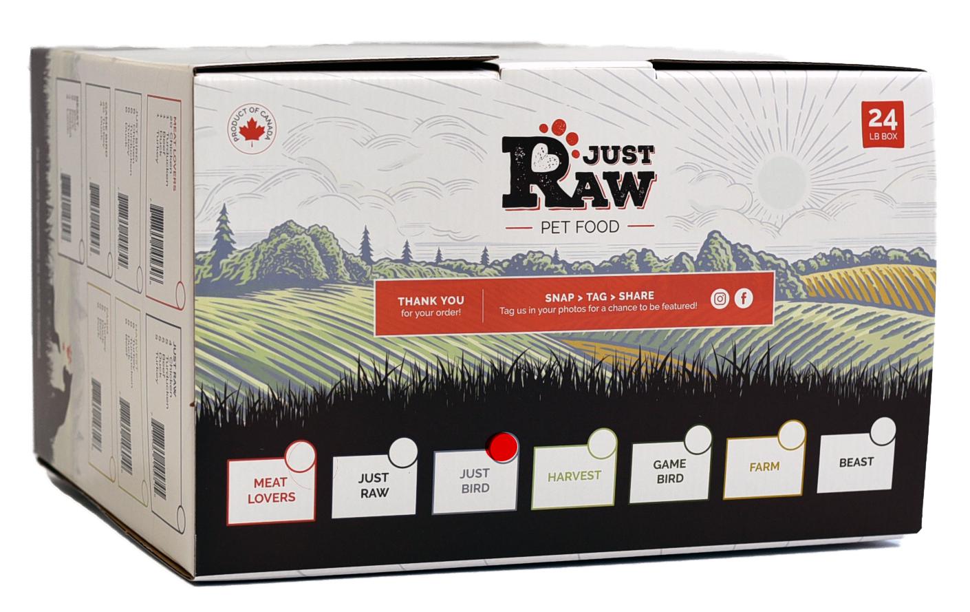 Just Raw Just Bird Combo Complete Frozen Dog Food