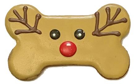 Pawsitively Gourmet Rudolph Bone Dog Treats, 6-in