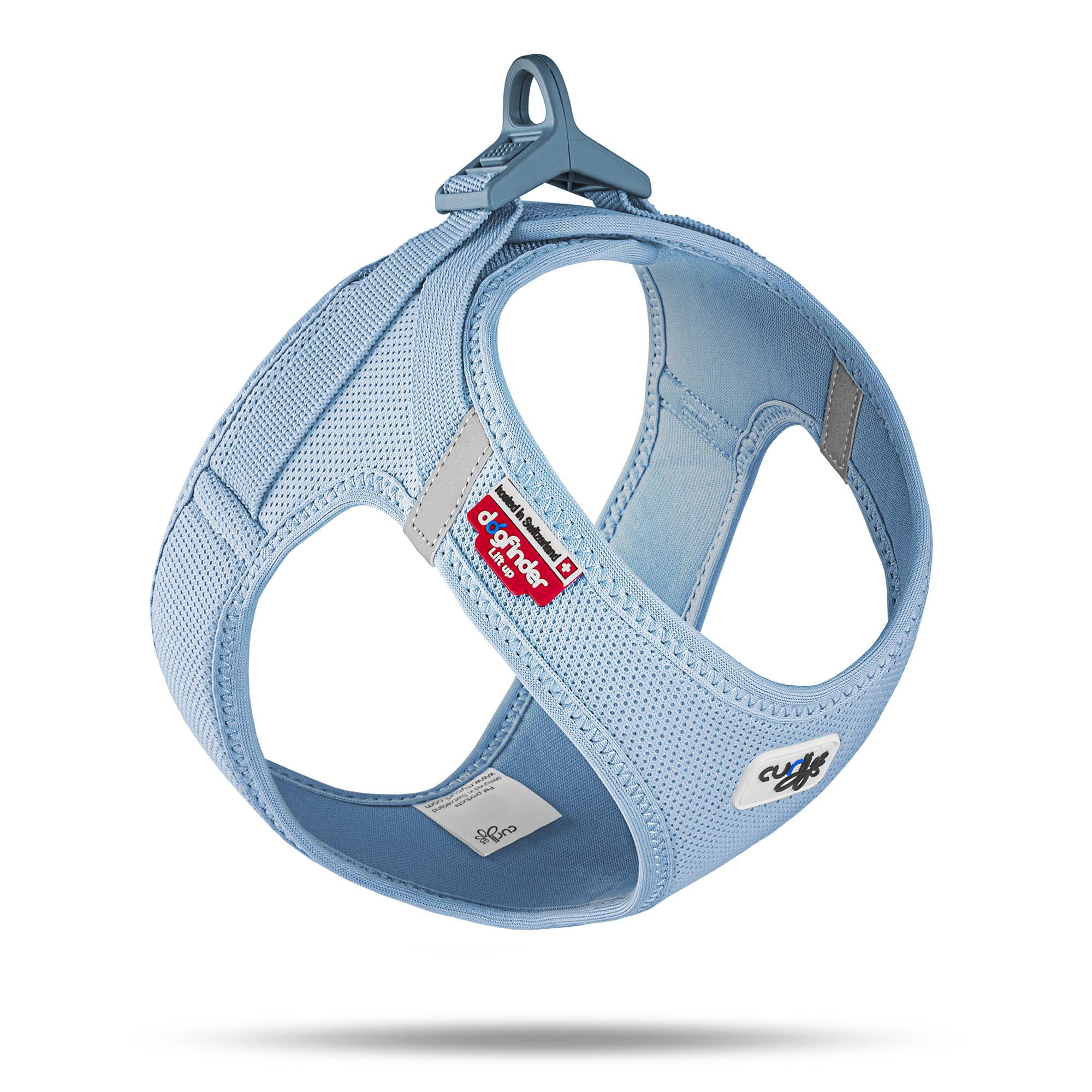 Curli Air Mesh Clasp Vest Dog Harness, Skyblue, Large