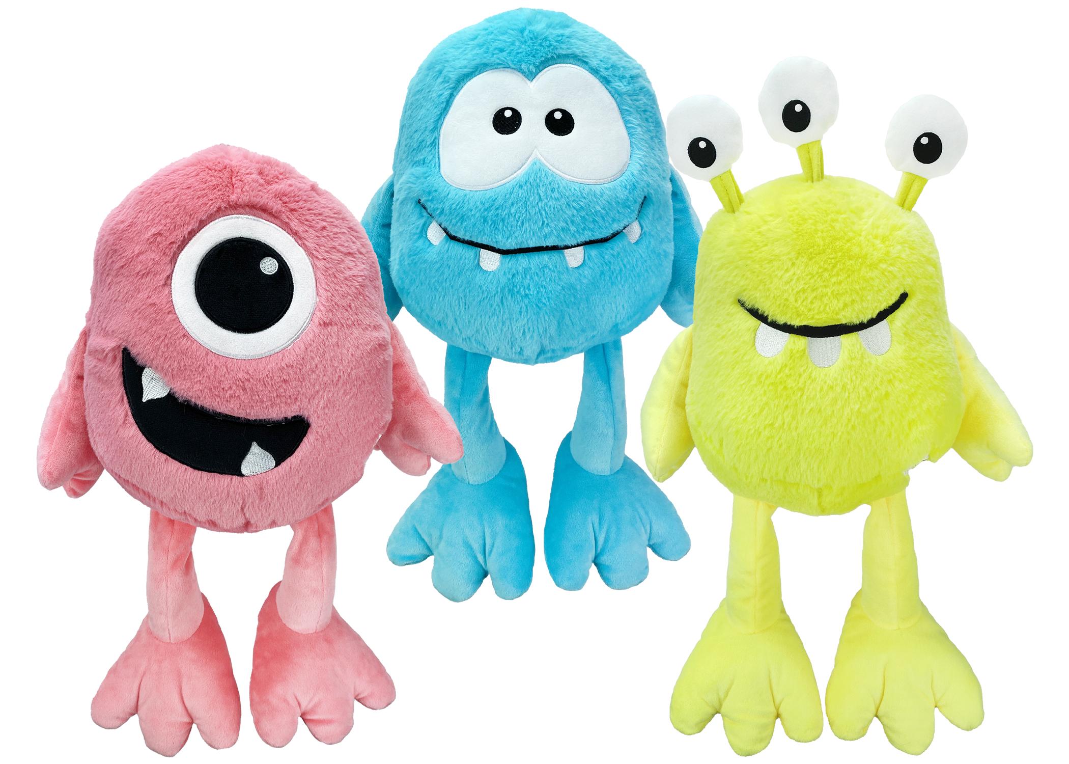 Multipet Monsters Dog Toy, Jumbo, Assorted, 18-in