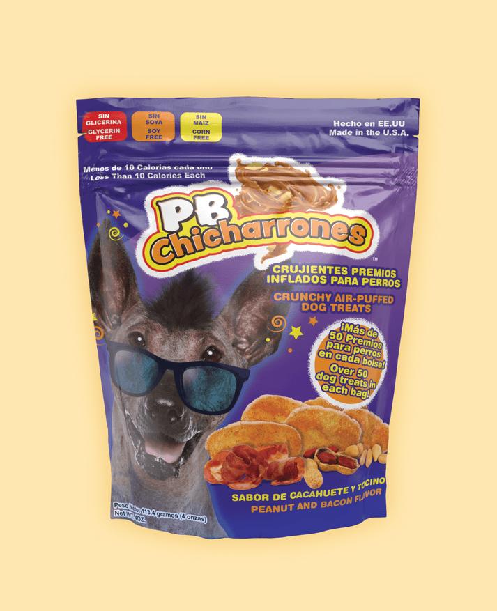 Fun Pet Group PB Chicharrones Dog Treats, 4-oz