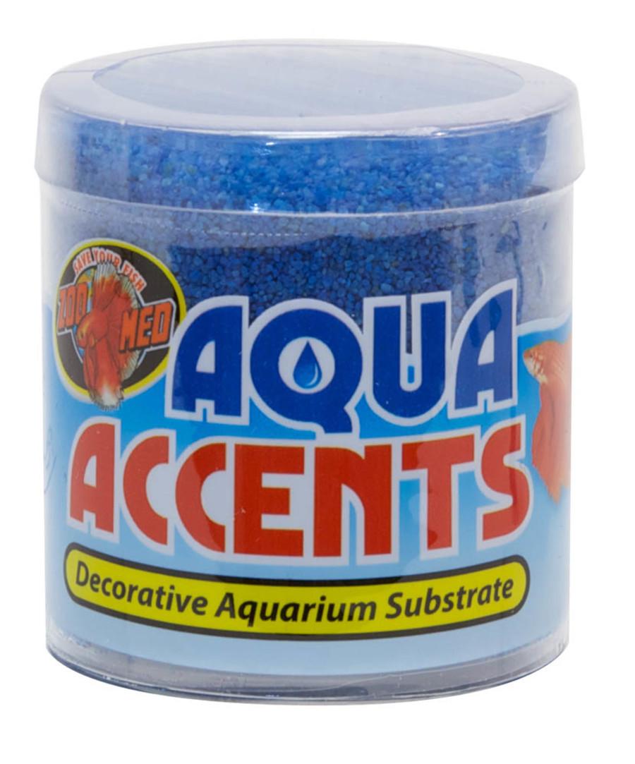 Zoo Med Aqua Accents Sand Aquarium Substrate, Ballistic Blue, 8-oz