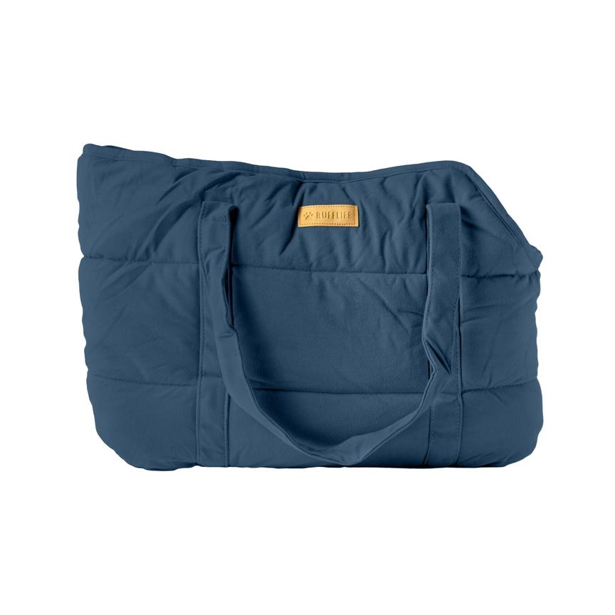 RuffLife Plush Pup Pouch Dog Carrier, Dark Blue, 24 x 13 x 8-in