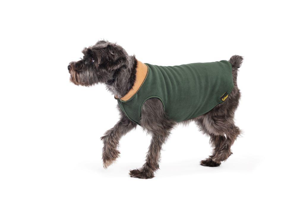 Goldpaw Duluth Double Fleece Dog Coat, Hunter/Chipmunk, 10
