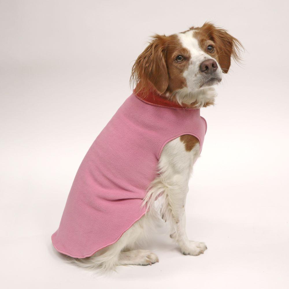 Goldpaw Double Fleece Dog Coat, Paprika/ Rose