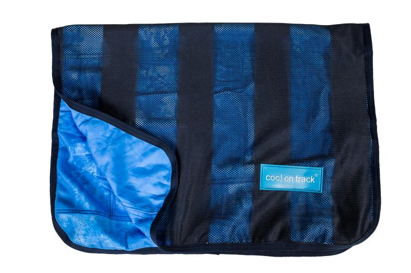 Back on Track Cooling Dog Mat, Navy, 106 x 76-cm