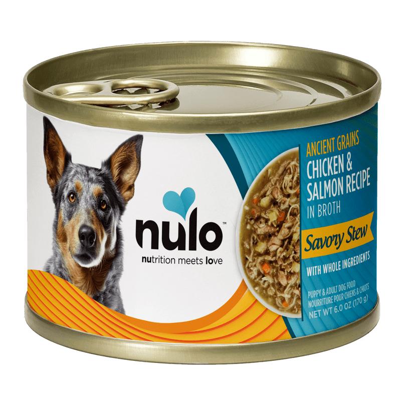 Nulo Ancient Grains Chicken & Salmon Savory Stew Wet Dog Food Can
