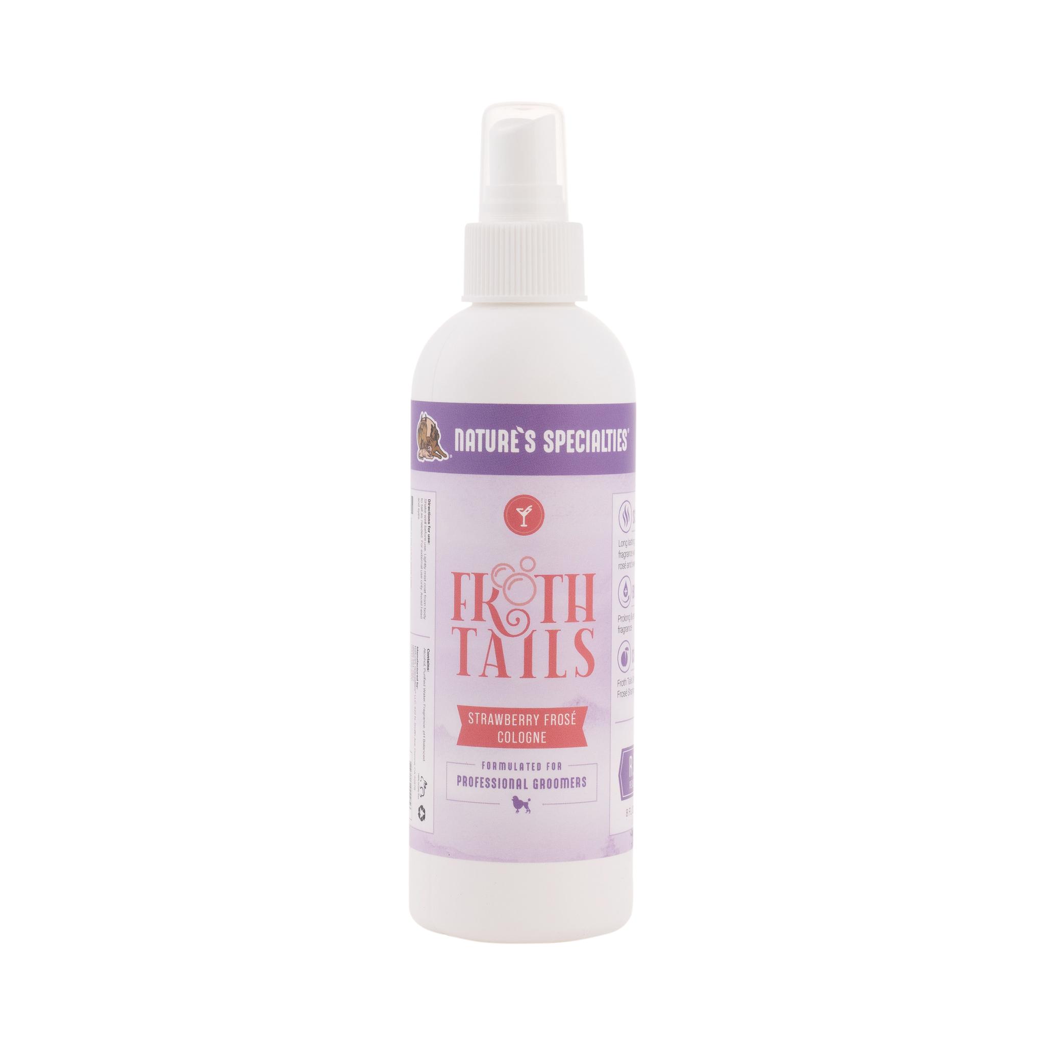 Nature's Specialties Froth Tails Strawberry Frose Scent Cologne for Dogs & Cats, 8-oz