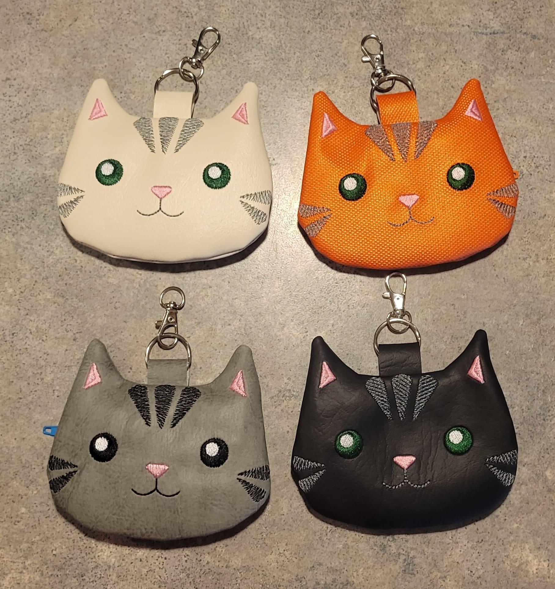 R&D Embroidery Cat Pouch