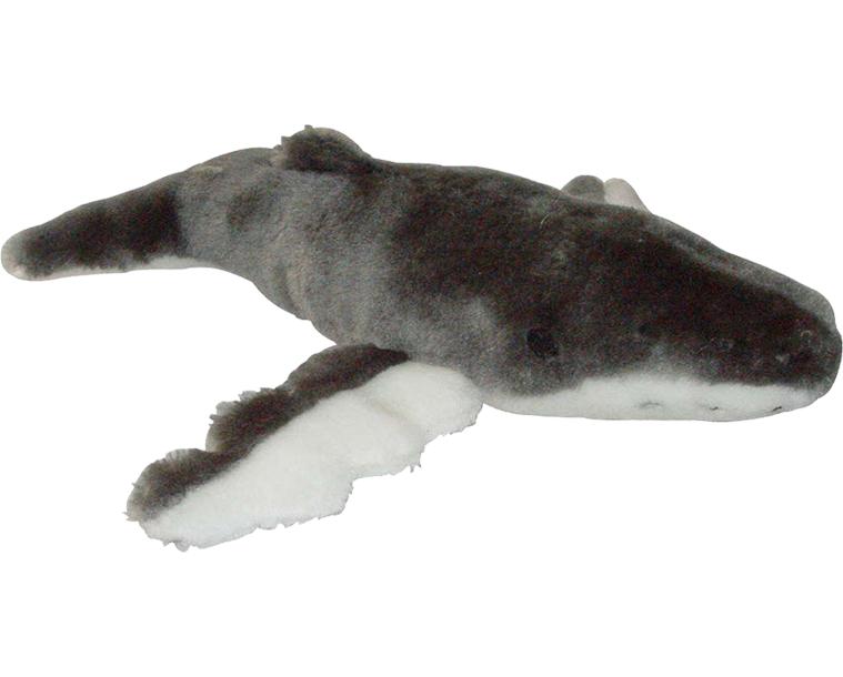 Pet Souvenirs Humpback Whale Plush Dog Toy, 11-in