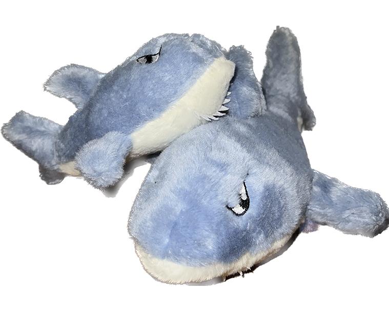 Pet Souvenirs Shark Plush Dog Toy, 11-in