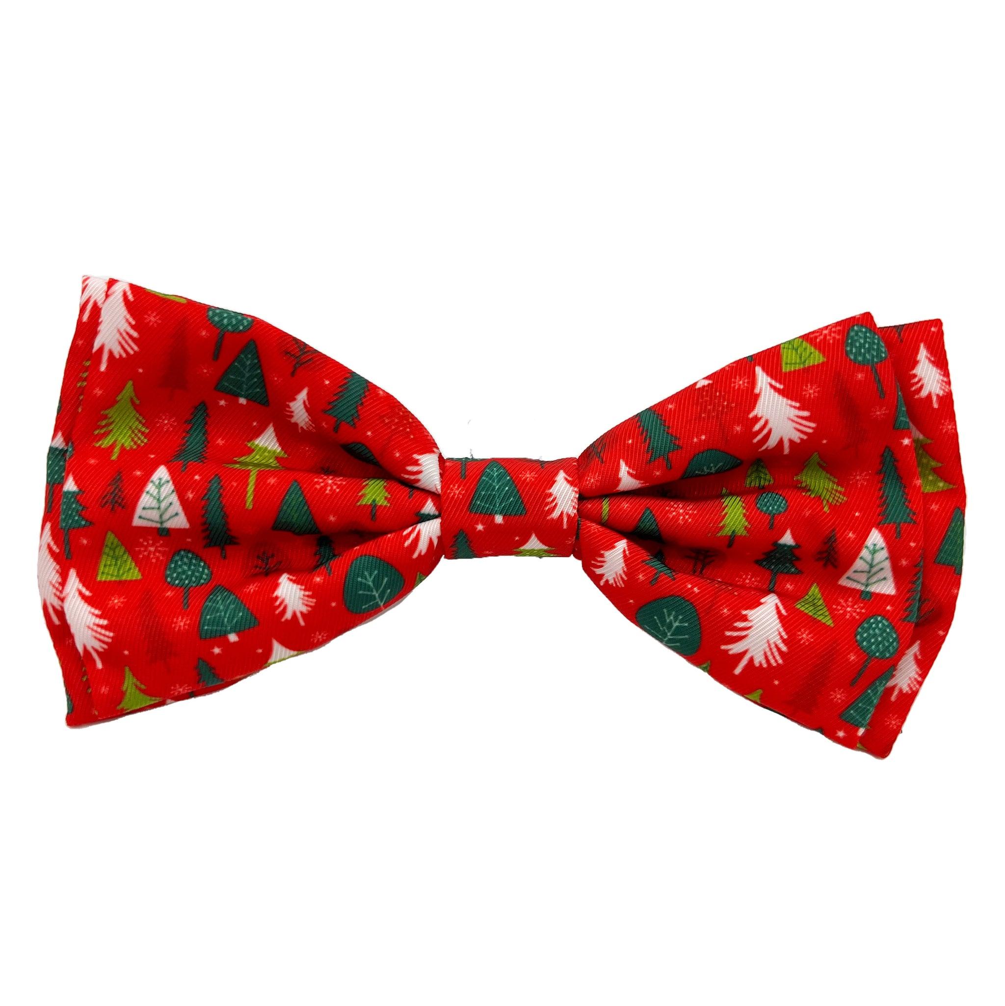 Huxley & Kent Pet Bow Tie, Christmas Trees, X-Large