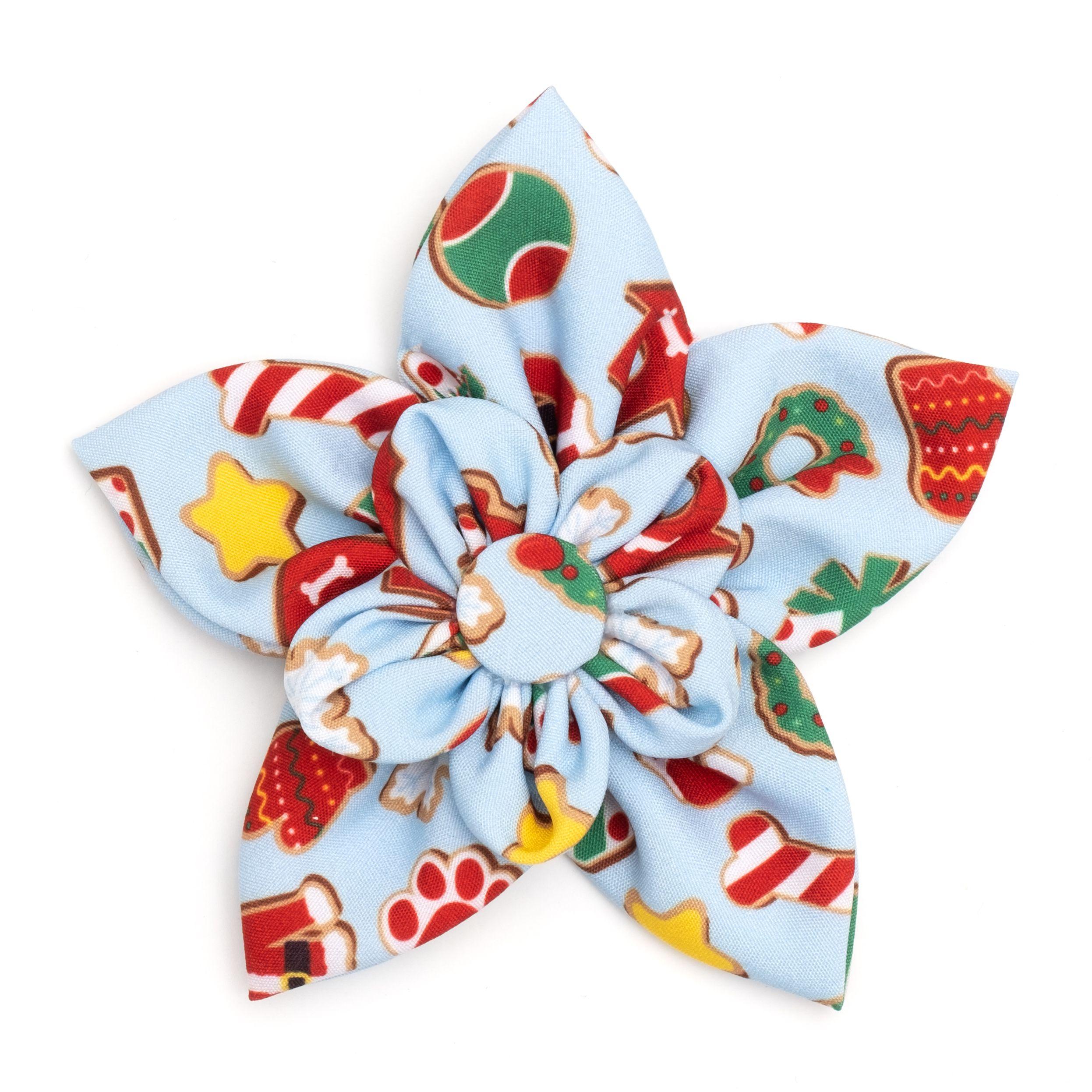 The Worthy Dog Cookies for Santa Paws Dog Collar Flower