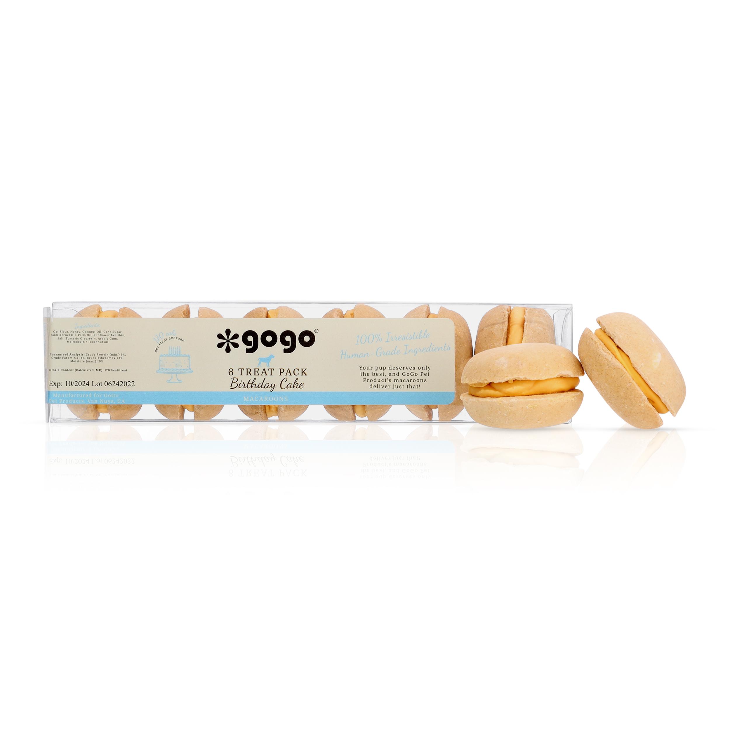 GoGo Birthday Cake Macaroons Dog Treats