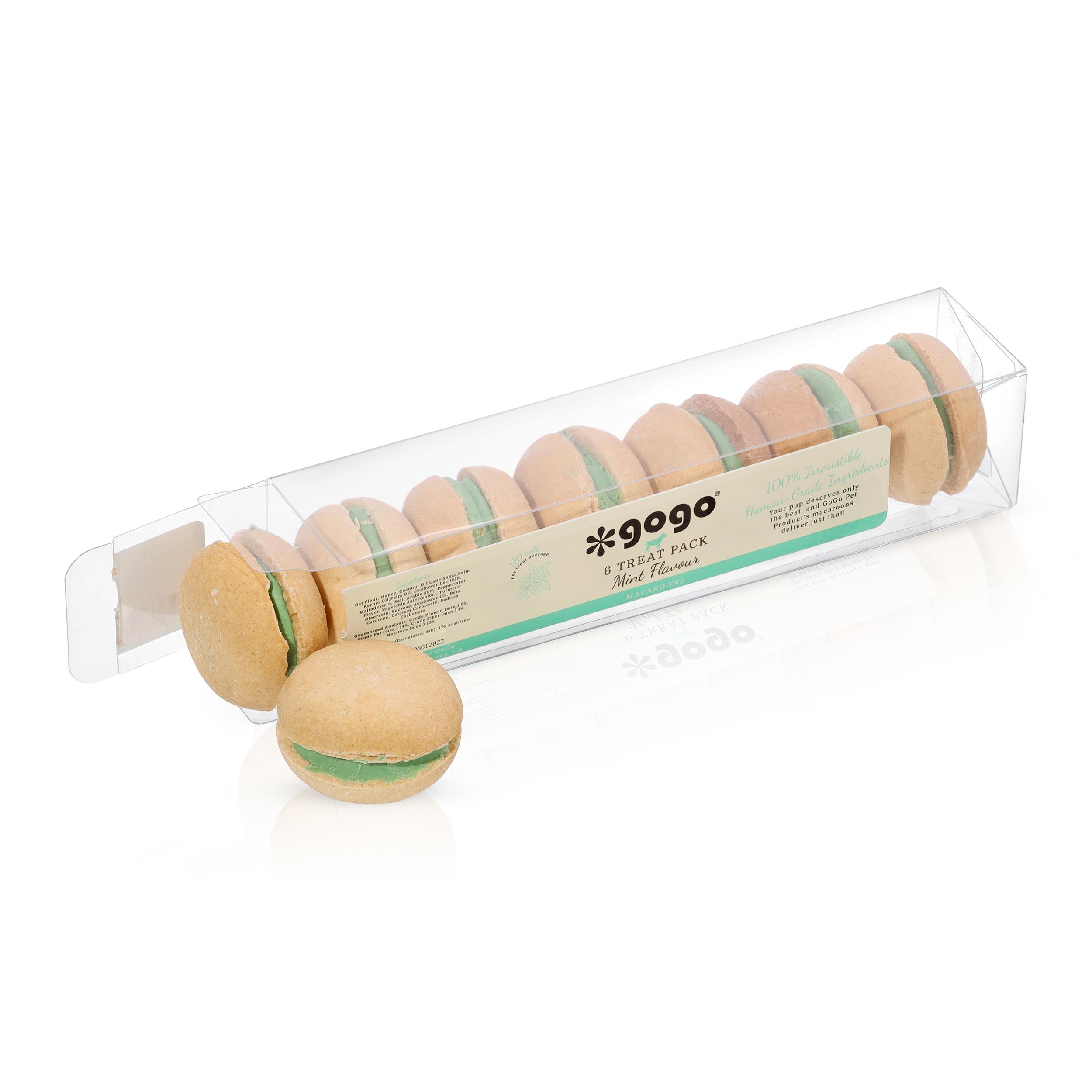 GoGo Mint Macaroons Dog Treats, 6-pk