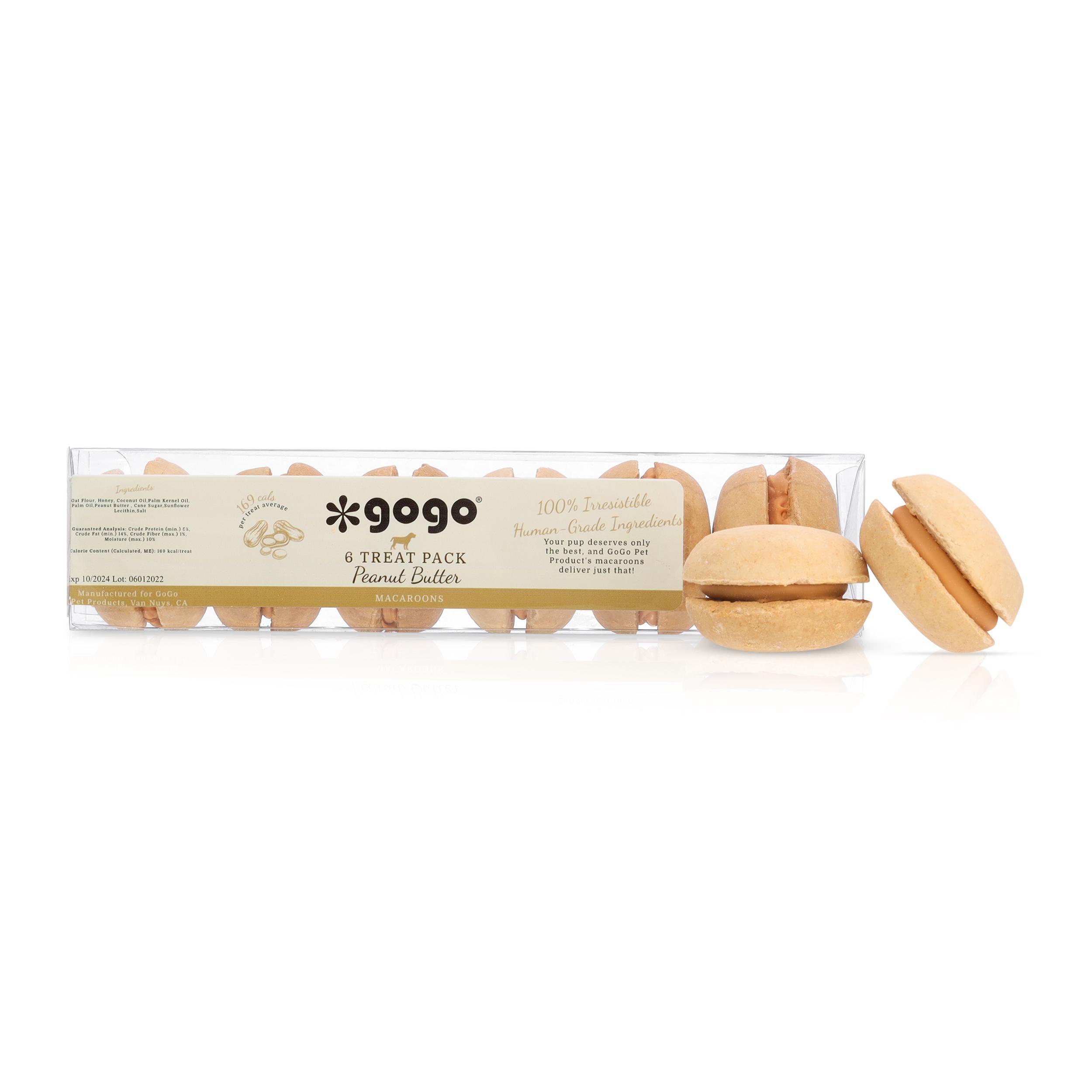 GoGo Peanut Butter Macaroons Dog Treats