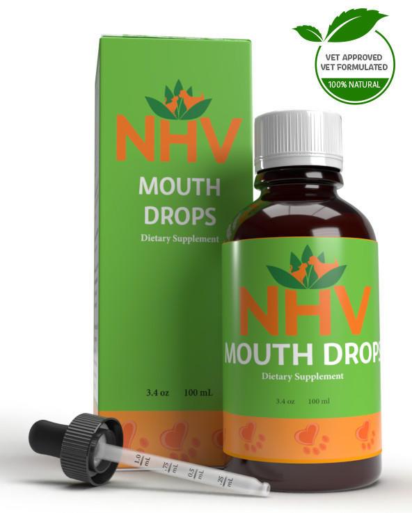 NHV Natural Pet Mouth Drops Cat Supplement, 1.75-oz