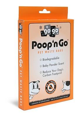 GoGo Poop n' Go Scented T-Shirt Style Pet Waste Bags, Orange, 35-pk