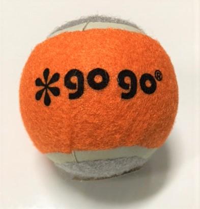 GoGo Tennis Ball Dog Toy, Orange/Gray