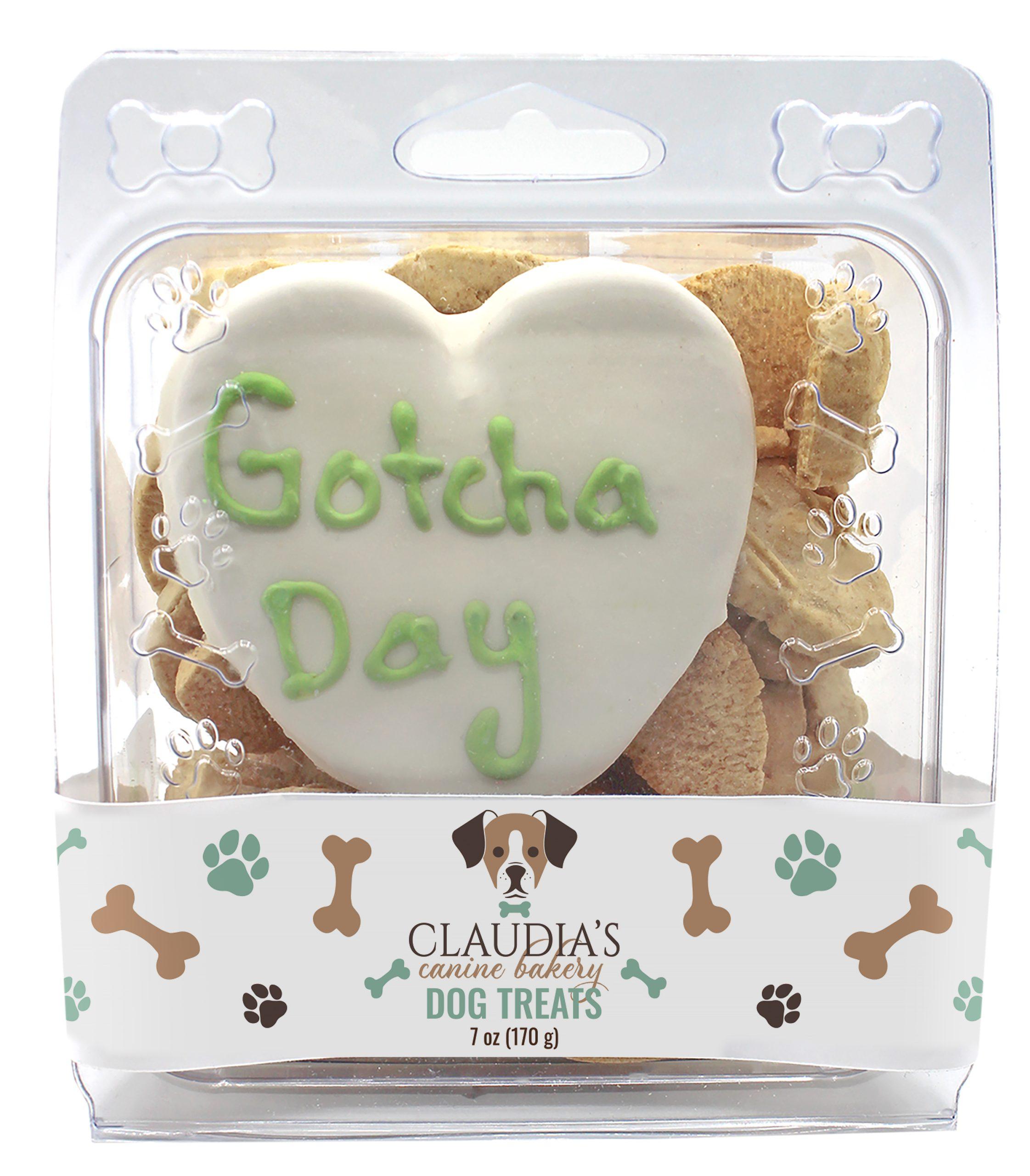 Claudia's Canine Bakery Gotcha Day Clamshell Dog Treats