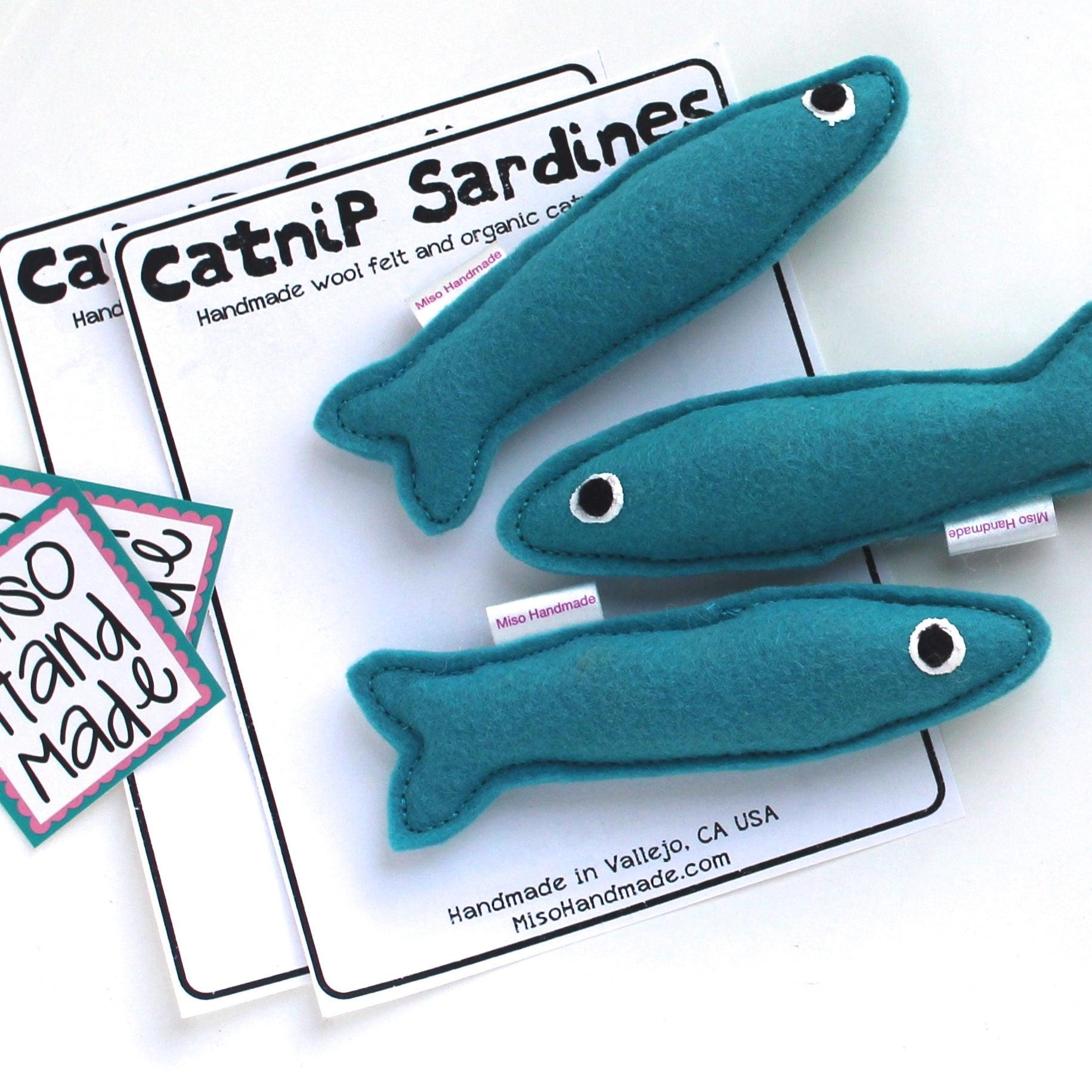 Miso Handmade Catnip Sardines Cat Toy