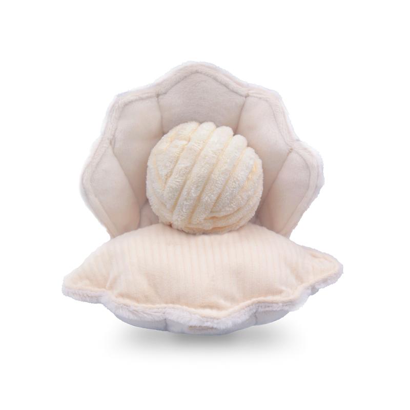Lambwolf Collective Oyster Pop Bouncy, Squeaky & Crinkly Dog Toy