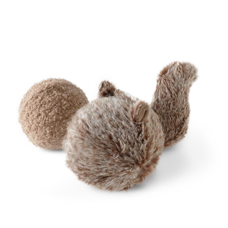 Lambwolf Collective Squirrel Pop Squeaky & Bouncy Dog Toy