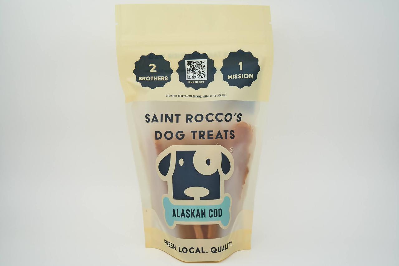 Saint Rocco's Treats Alaskan Cod Dog Treats, 8-oz