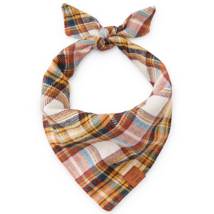 The Foggy Doggy Cornucopia Flannel Dog Bandana