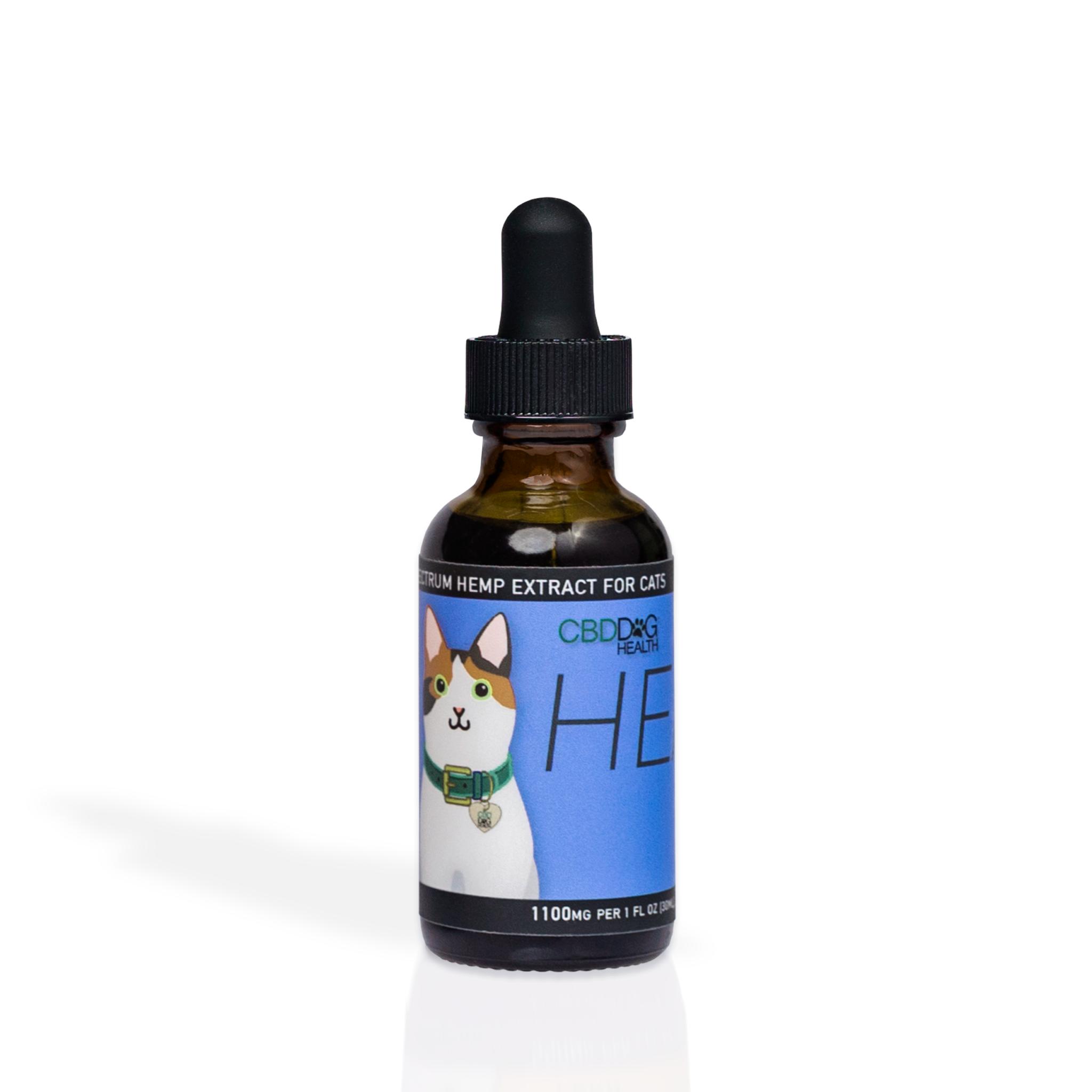 CBDDog Health Heal Oil Tincture Alternative Supplement for Cats, 1100mg