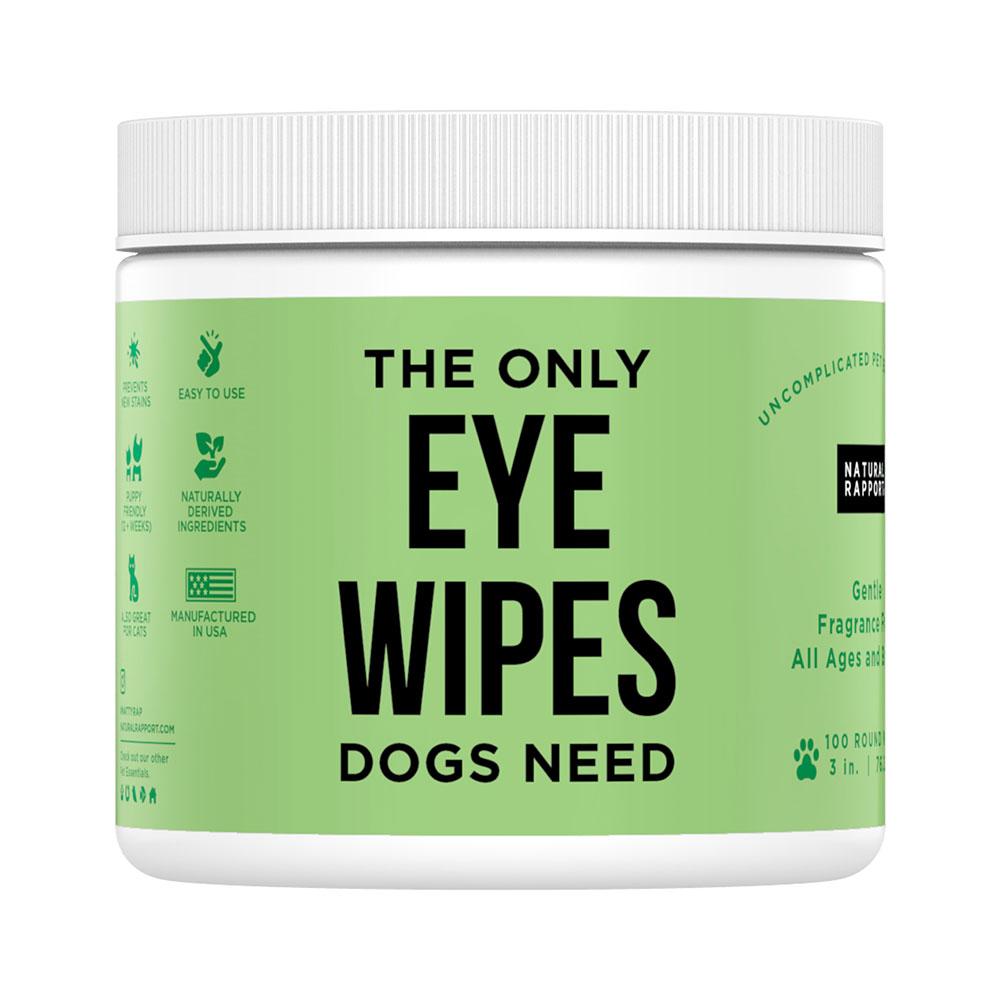 Natural Rapport Dog Eye Wipes, 100-count