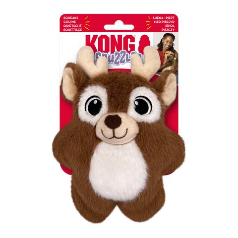 KONG Holiday Snuzzles Reindeer Dog Toy, Small