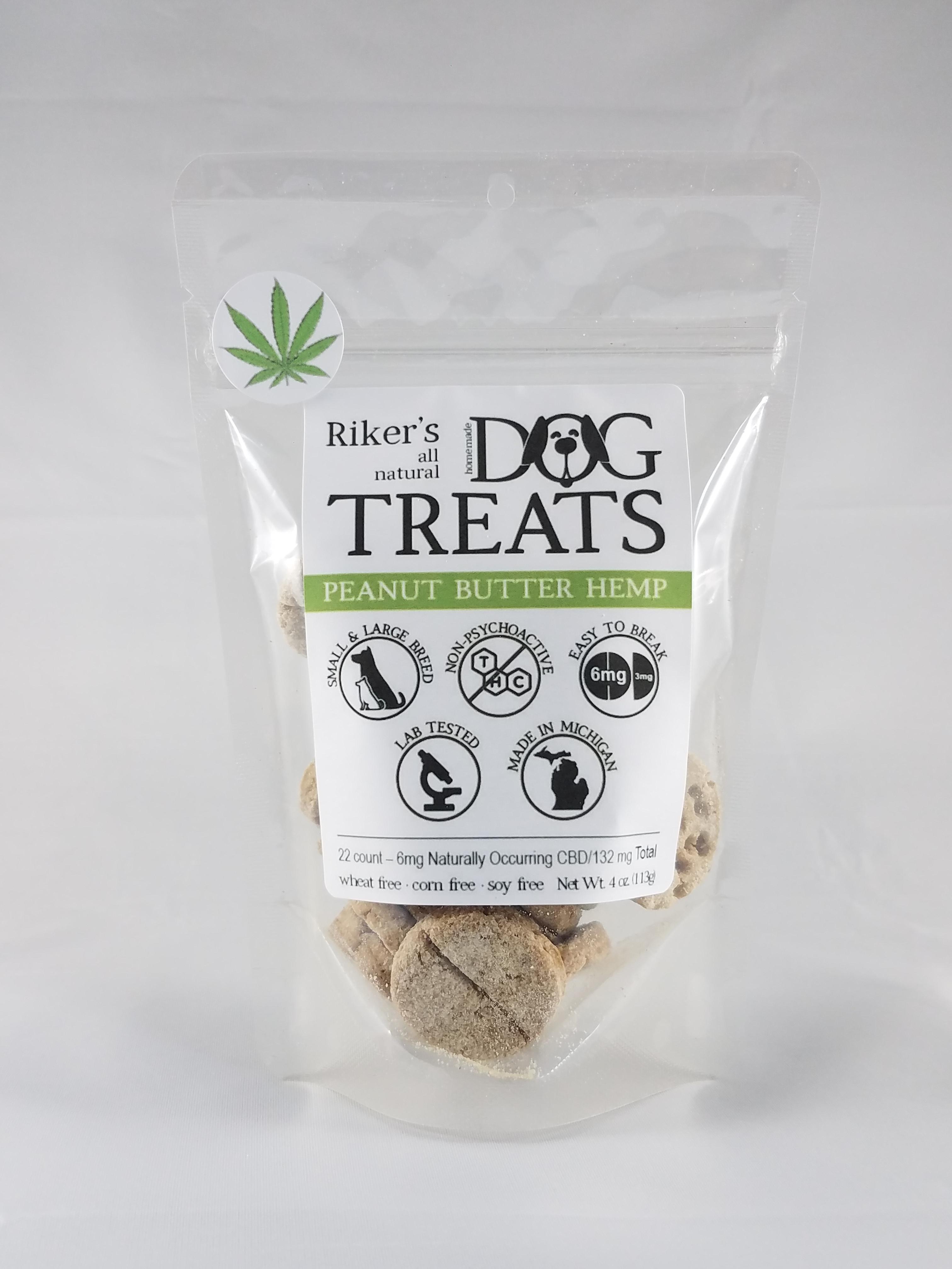 Riker's Peanut Butter Alternative Supplement Dog Treats, 6mg