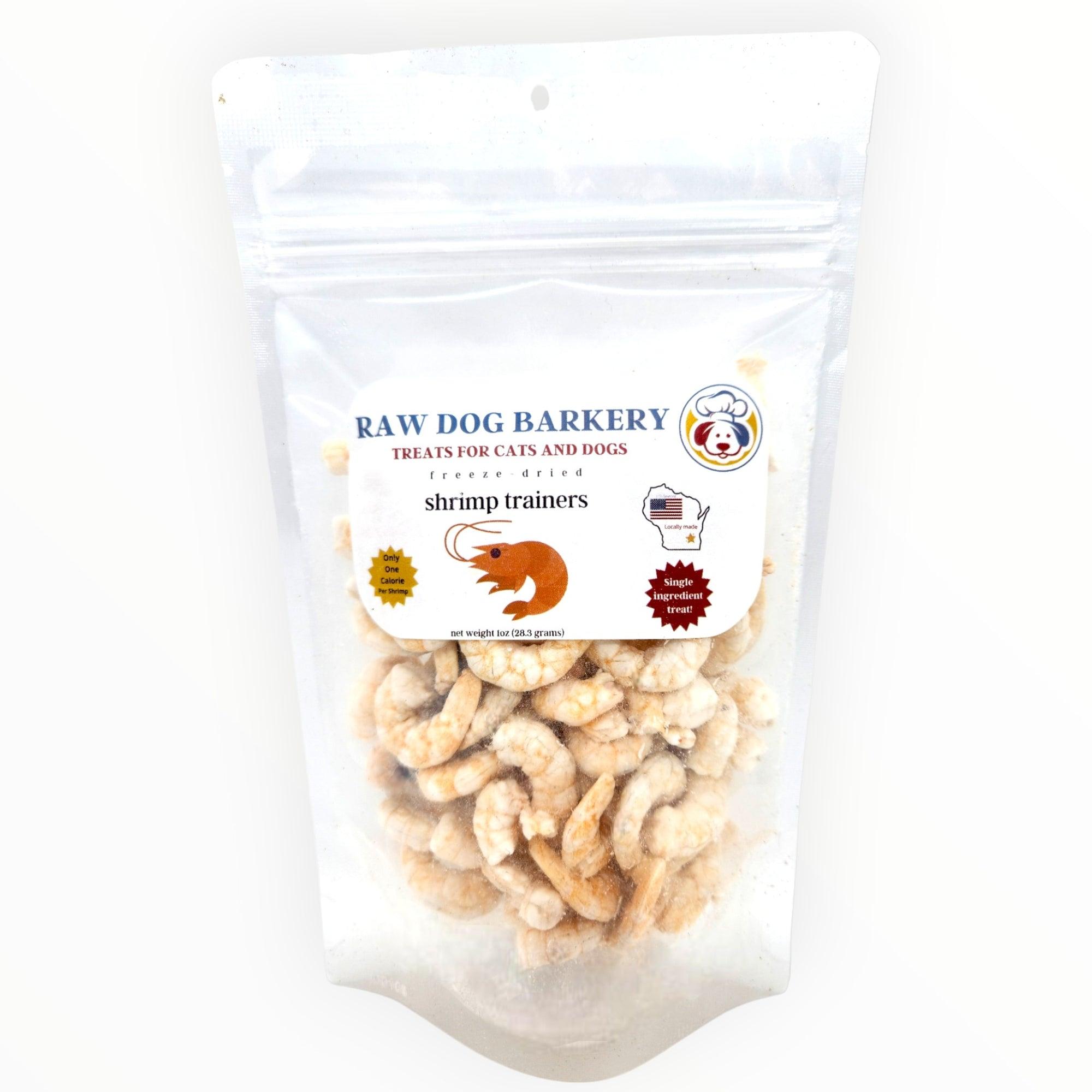 Raw Dog Barkery Shrimp Trainers Freeze-Dried Dog & Cat Treats, 1-oz