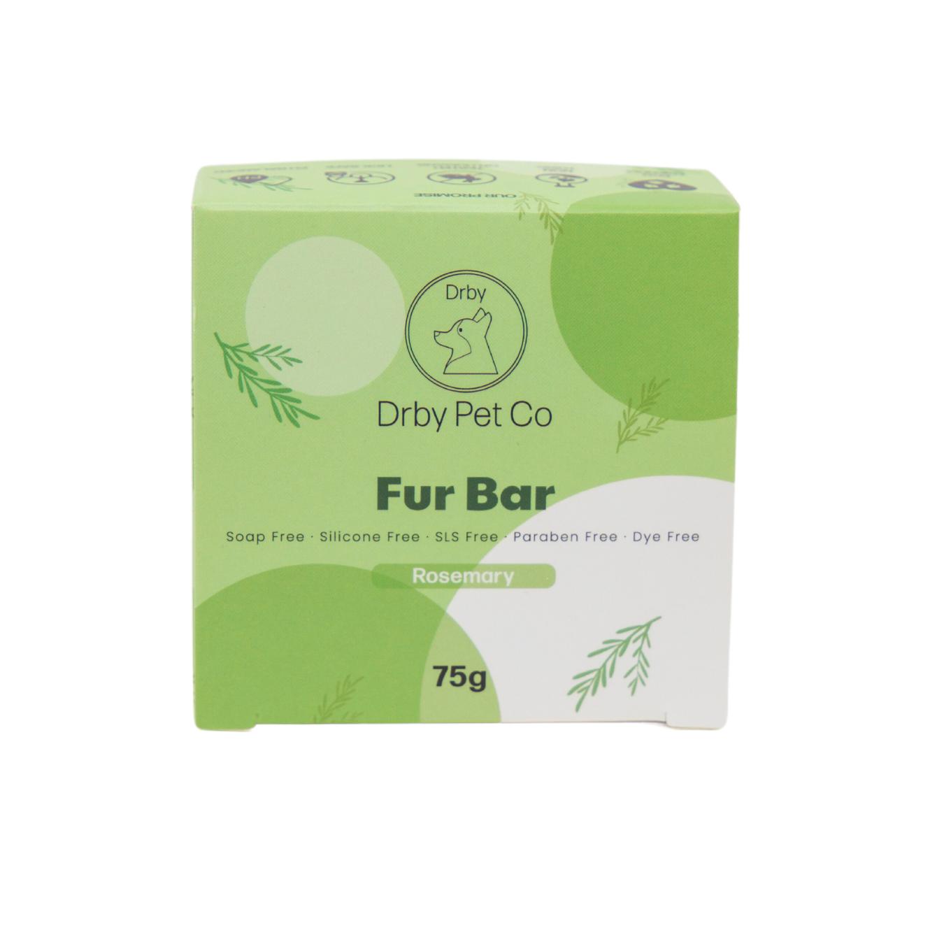 Drby Pet Co. Rosemary Fur Bar for Dogs, 75-gram