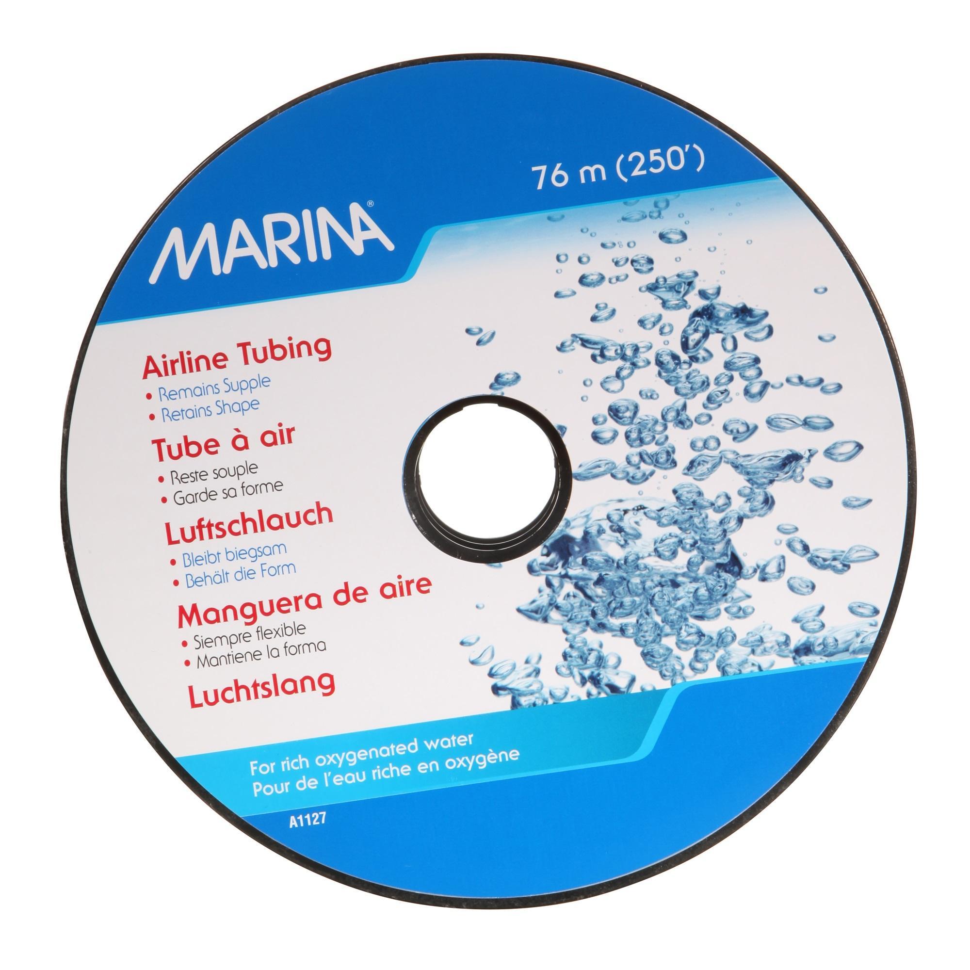 Marina Elite Silicone Airline Tubing for Aquariums, Blue, 250-ft